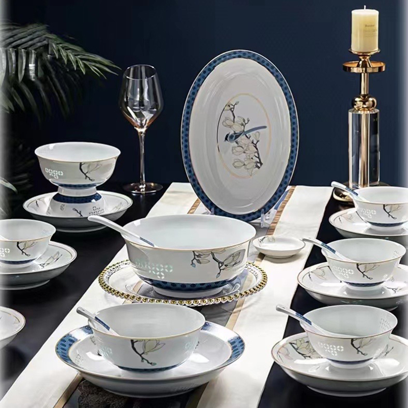 <b>翡翠微晶玲珑釉陶瓷餐具</b>